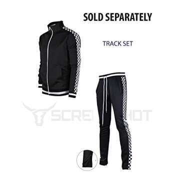 SCREENSHOT-Track Jacket Mens Urban Hip Hop Premium Track Jacket - Slim Fit Side Taping Sportswear Urbanwear Streetwear Top