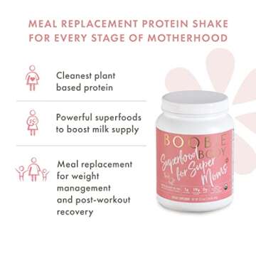 Boobie Body Superfood Protein Shake for Moms, Pregnancy Protein Powder, Lactation Support to Increas...