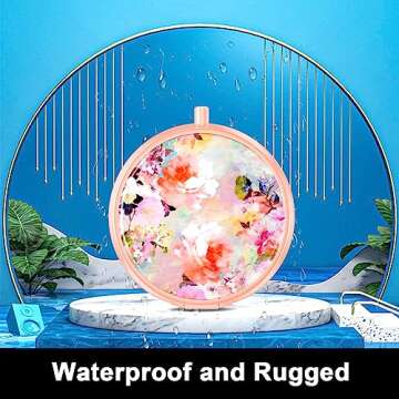 Rouidr Pill Box - Compact 3 Compartment Organizer for Travel