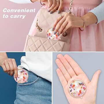 Rouidr Pill Box - Compact 3 Compartment Organizer for Travel