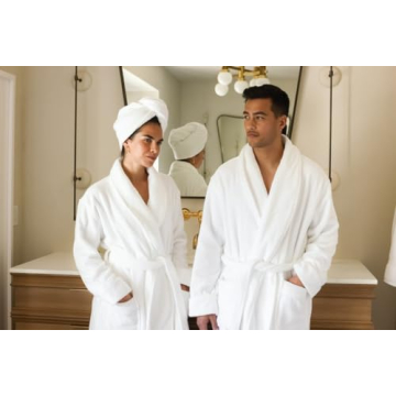Cozy Earth Luxe Bath Robe - Soft Cotton & Bamboo Blend