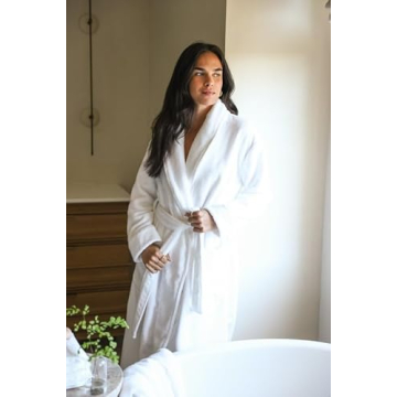 Cozy Earth Luxe Bath Robe - Soft Cotton & Bamboo Blend