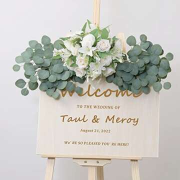 SHUOTAO 12Pcs Artificial Plants Silk Eucalyptus Leaves Greenery Stems Tall 29.5" Eucalyptus Stems Branches Floral Arrangement Decoration, Indoor Home Wedding Decor