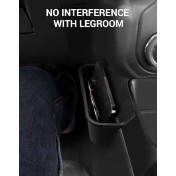 Ecarzo Center Console Shifter Storage Box for Bronco 2021-2024 2025 Accessories, Organizer Gear Shift Storage Tray Additional Interior Gear Side Storage Bronco Accessories 2/4 Door