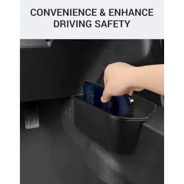 Ecarzo Center Console Shifter Storage Box for Bronco 2021-2024 2025 Accessories, Organizer Gear Shift Storage Tray Additional Interior Gear Side Storage Bronco Accessories 2/4 Door