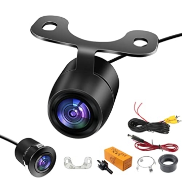 Universal HD Wide Angle Car Backup Camera with Waterproof Design & 2 Installation Options