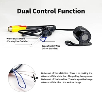 HD Wide Angle Waterproof Car Backup Camera with 2 Mounts