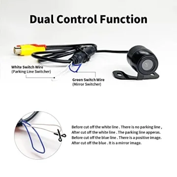 HD Wide Angle Waterproof Car Backup Camera with 2 Mounts