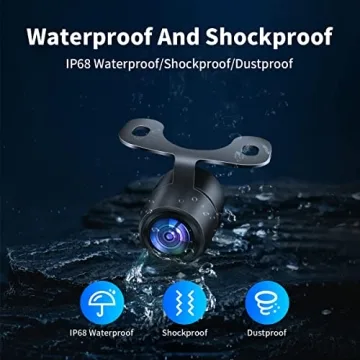 HD Wide Angle Waterproof Car Backup Camera with 2 Mounts