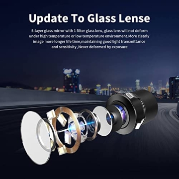 HD Wide Angle Waterproof Car Backup Camera with 2 Mounts