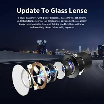 HD Wide Angle Waterproof Car Backup Camera with 2 Mounts