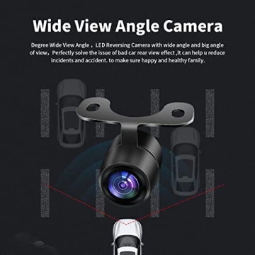 HD Wide Angle Waterproof Car Backup Camera with 2 Mounts