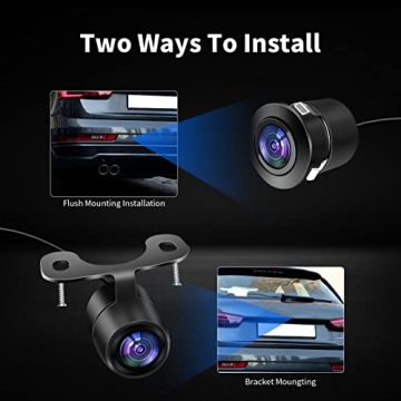 HD Wide Angle Waterproof Car Backup Camera with 2 Mounts