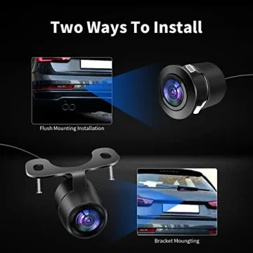 HD Wide Angle Waterproof Car Backup Camera with 2 Mounts