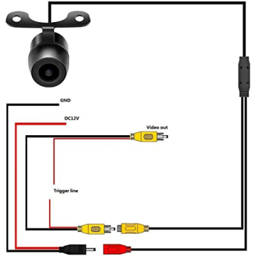 HD Wide Angle Waterproof Car Backup Camera with 2 Mounts