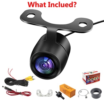 HD Wide Angle Waterproof Car Backup Camera with 2 Mounts