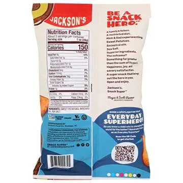 Jackson's Avocado Oil Sweet Potato Chips, Sea Salt 5 oz