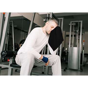 Utopia Towels 24 Pack Cotton Washcloths Set - 100% Ring Spun Cotton, Premium Quality Flannel Face Cloths, Highly Absorbent and Soft Feel Fingertip Towels (Black)