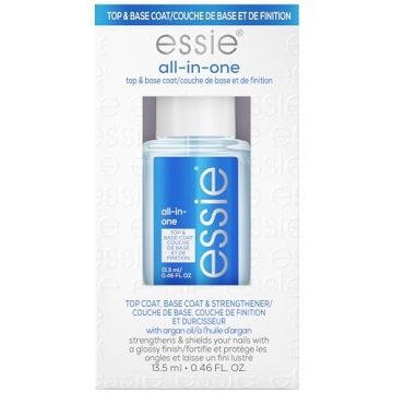 essie Nail Care, 8-Free Vegan, All In One Base Coat and Top Coat, strength and shine nail polish, 0....