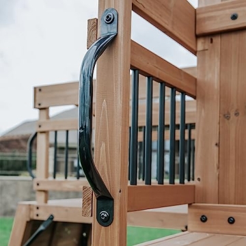 Sterling Point Wooden Swing Set for Outdoor Fun 3-12