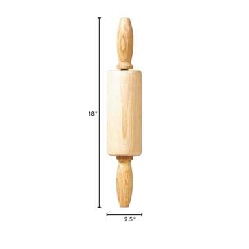 Linden Sweden Children’s Wooden Rolling Pin - Designed for Baking in the Kitchen, Dough, Clay, and...
