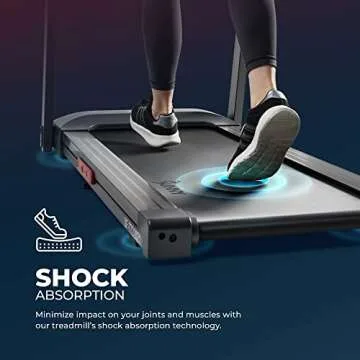 Sunny Health & Fitness Slim Folding Treadmill for Home Gym