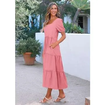 Stylish KIRUNDO Women’s Summer Maxi Dress for Every Occasion