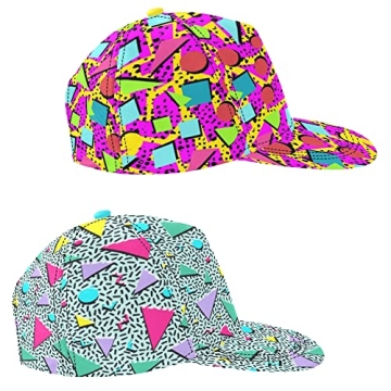 Trendy Neon 80s 90s Snapback Cap for All Seasons