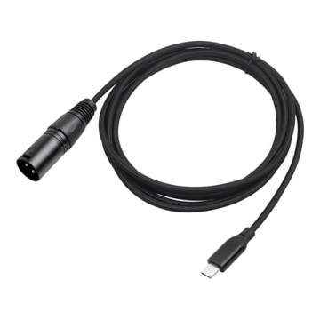 SZLliyxs USB C to XLR Male Cable,USB Type C to XLR Male Output Cable,USB C Microphone Cable USB Type...