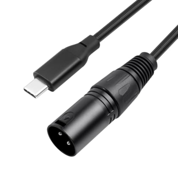 SZLliyxs USB C to XLR Male Cable,USB Type C to XLR Male Output Cable,USB C Microphone Cable USB Type-C Male to XLR Male Channel Cord Connector for Amplifier, Speaker, Mixer Console etc,6.6 Ft