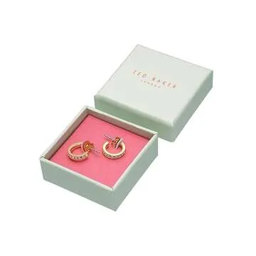 Ted Baker Seenita Nano Hoop Huggie Earrings - Rose Gold, Gold or Silver Tone Options