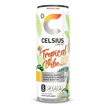 CELSIUS Sparkling Vibe Energy Drinks Variety Pack - Healthy Boost