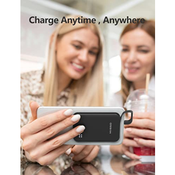 miisso 4500mAh Portable Phone Charger with Built-in Cable