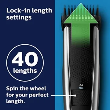 Philips Norelco Beard Trimmer and Hair Clipper Series 5500, Electric, Cordless, one Pass Beard Trimmer and Hair Clipper with Washable Feature for Easy Clean - No Blade Oil Needed - BT5511/49