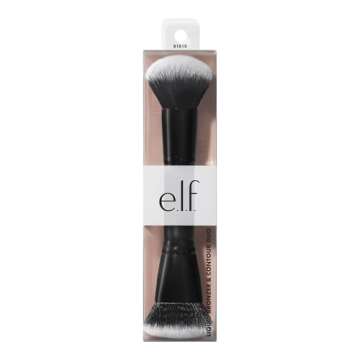 e.l.f. Liquid Bronzer & Contour Duo Brush - Vegan Tool