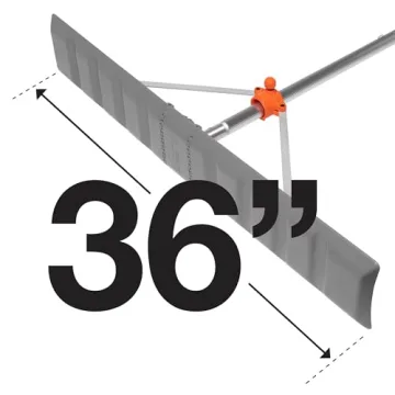 EZ Smart Snow Roof Rake with 16ft Pole for Easy Snow Removal