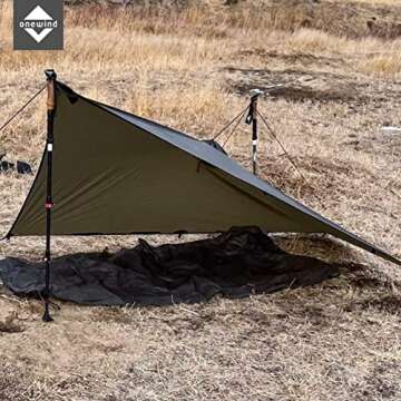 Onewind Hooded Rain Poncho - Waterproof & Lightweight Adventure Gear