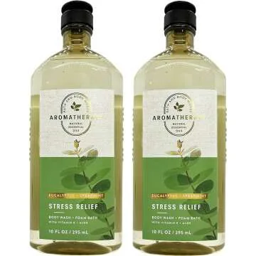 Stress Relief Shower Gel - Eucalyptus & Spearmint 10oz