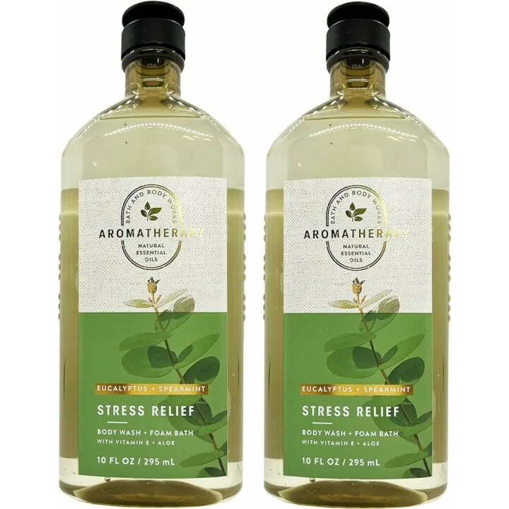 Stress Relief Shower Gel - Eucalyptus & Spearmint 10oz