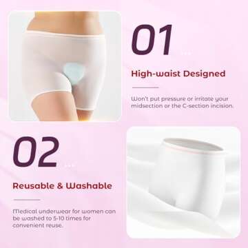 Postpartum Seamless Mesh Underwear for Comfort