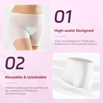 Postpartum Seamless Mesh Underwear for Comfort