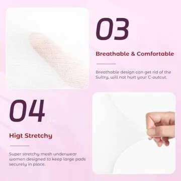 Postpartum Seamless Mesh Underwear for Comfort