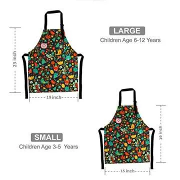 Children Chef Aprons for Cooking and Arts - Adjustable Fun Gear