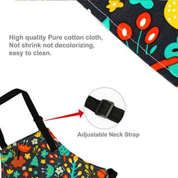 Children Chef Aprons for Cooking and Arts - Adjustable Fun Gear