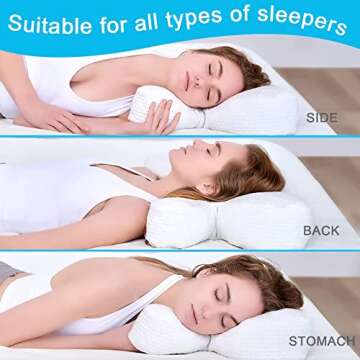 CUZEP Clieey Side Back Sleeper Pillow - Pain Relief & Comfort