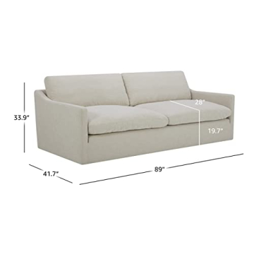 Stone & Beam Rustin Cream Sofa with Reversible Cushions