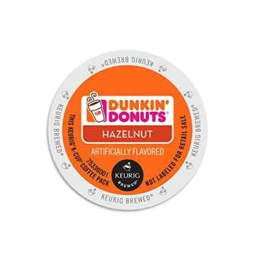 Dunkin Donuts Hazelnut Flavored Coffee K-Cups - 96 Count for Keurig Brew