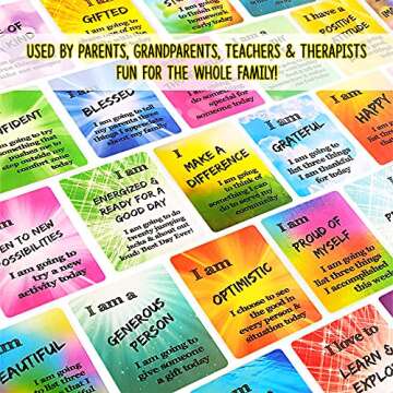 Daily Positive Affirmation Cards for Kids, Mindfulness Activities, Confidence Building, Growth Minds...
