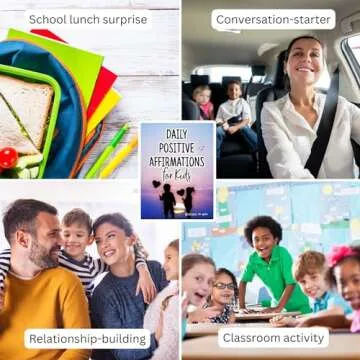 Daily Positive Affirmation Cards for Kids, Mindfulness Activities, Confidence Building, Growth Mindset, Positive Attitude, 54 Glossy cards in hard storage box, Loved by teachers, parents, & therapists