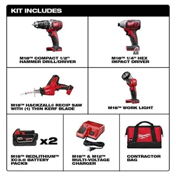 Milwaukee 2695-24 Cordless Power Tool Combo Kit